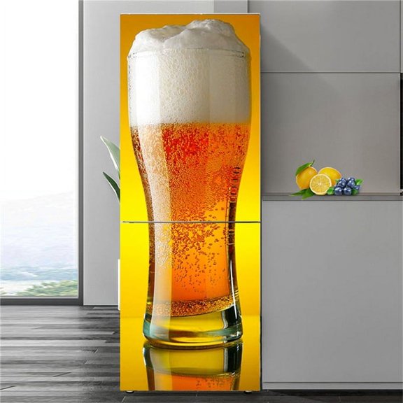 3D Self-adhesive Kitchen Fridge Sticker Waterproof Removable Football Basketball Wallpaper Door Post
