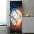 thumbnail image 1 of 3D Self-adhesive Kitchen Fridge Sticker Waterproof Removable Football Basketball Wallpaper Door Post, 1 of 5