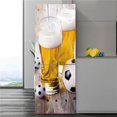thumbnail image 1 of 3D Self-adhesive Kitchen Fridge Sticker Waterproof Removable Football Basketball Wallpaper Door Post, 1 of 5