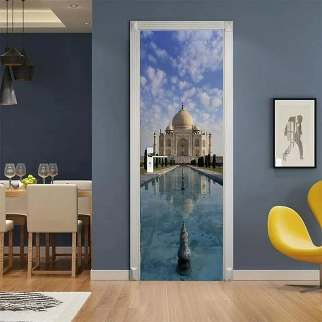 3D Self adhesive New York Brooklyn Bridge Door Sticker Corridor Living 3D Self adhesive New York Brooklyn Bridge Door Sticker Corridor Living
