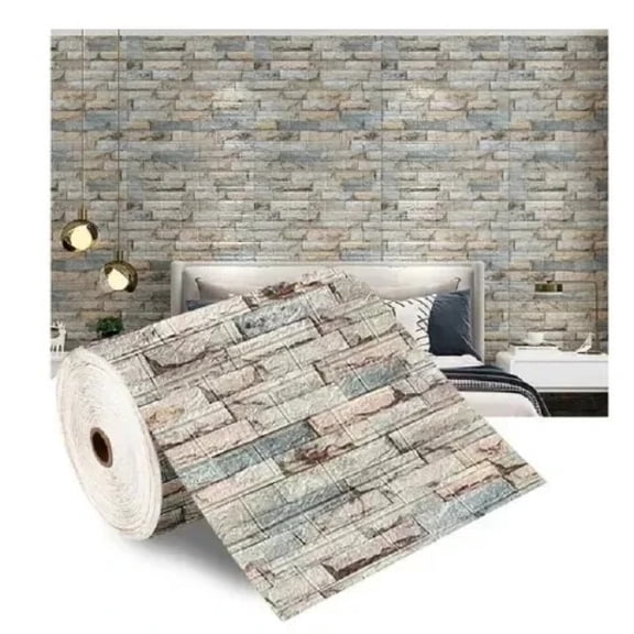 3D Self-adhesive Wallpaper Stickers 3M Brick Wall Stickers Home Decor Wallpaper for Walls DIY Bedroom Papel De Parede