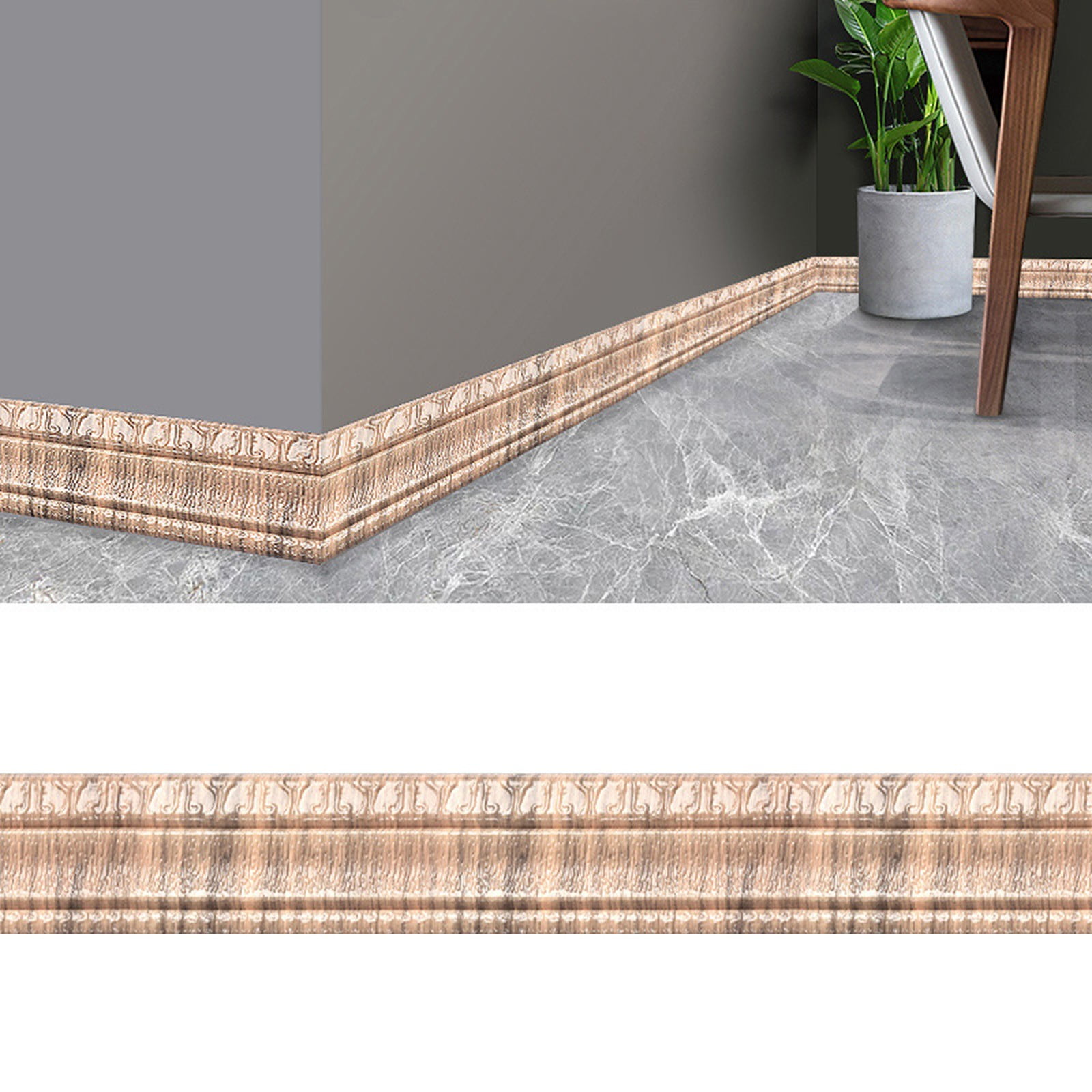 3D Selfadhesive Pattern Wallpaper Border Wall Removable Sticker Wall