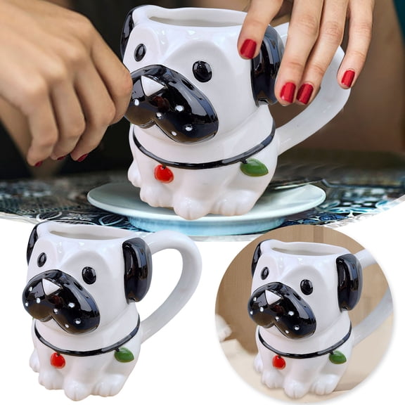 3D Shaped Coffee Mug - Gift for Pug Lover