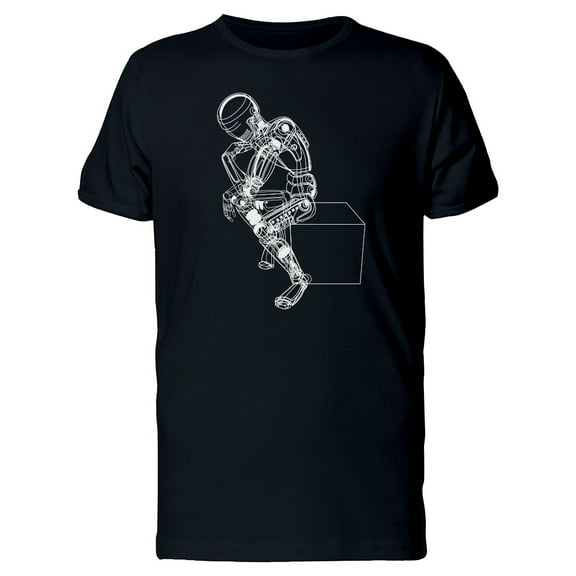 3D Silhouette Of Robot T-Shirt Men -Image by Shutterstock, Male Large