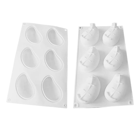 3D Silicone 6 Cavity Food Grade Baking Freezer Tray For Jelly Ice Cubes Chocolate Ice Small Silicone Upside down Pineapple Cake Lollipops Silicone Small round Cake Pans 6 Small Metal Pan for Oven