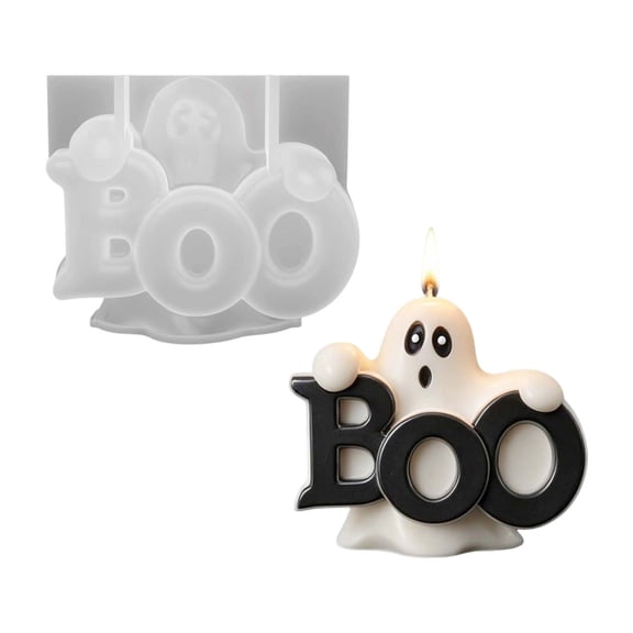 3D Silicone Candle Craft Kit for Halloween Letters Resin Casting in Soy Wax Soap Epoxy Projects Featured in Candles & Holders Category