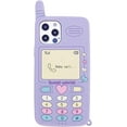 thumbnail image 1 of 3D Silicone Case Compatible with iPhone 11 Pro, Retro Classic Creative Soft Rubber Bumper Cover Cool Fun Protective Cute Case (Purple, iPhone 11 Pro), 1 of 7