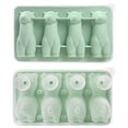 thumbnail image 1 of 3D Silicone Ice Mold with Funnel - Animal Shape Whiskey & Cocktail Ice Trays, Fast Freeze Easy Release Ice Mold for Drinks,Green, 1 of 2