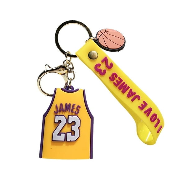 3D Silicone James Keychain- Yellow