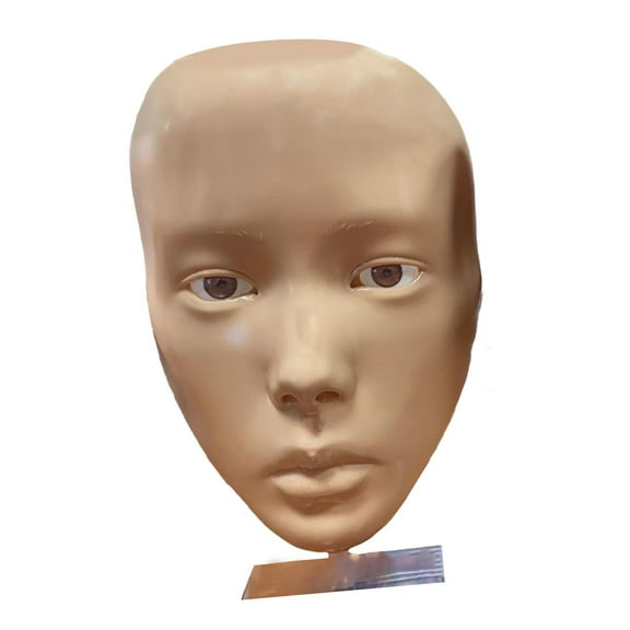 3D Silicone Makeup Practice Board with Stand Painting Exercise Tool Reusable Convenient Realistic Accessories C