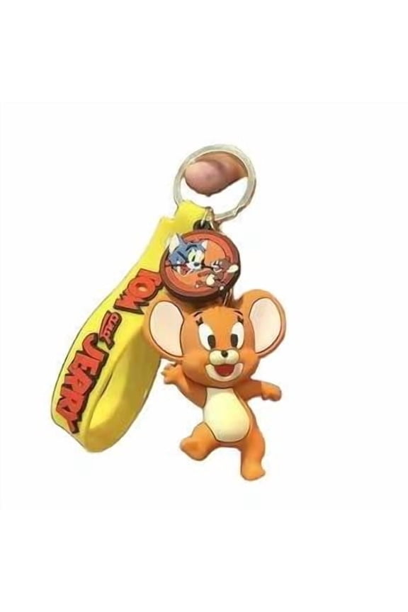 3D Silicone Tom and Jerry Keychain- JERRY only