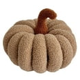 thumbnail image 1 of 3D Simulated Pumpkin Pillow Farmhouse Style Halloween Decorative Cushion, Soft Woven Plush Throw Pillow for Thanksgiving Christmas Fall Decor Bedroom Sofa Couch Party Supplies, 1 of 7