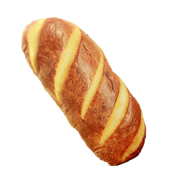 3D Simulation Bread Pillows, Bread Plush Pillow Stuffed Funny Burrito Pillows Soft Butter Toast Bread Toy for Office Home Cushions Decoration -31.5''