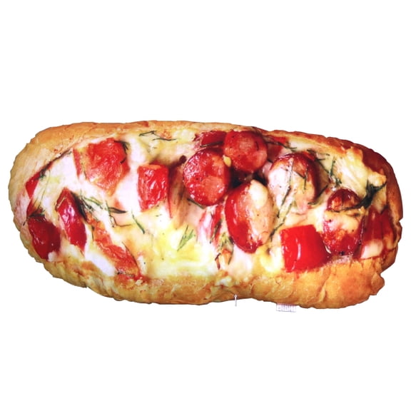 3D Simulation Bread Shape Pillow Soft Lumbar Back Cushion Stuffed Backrest for Sofa Bedroom Decor