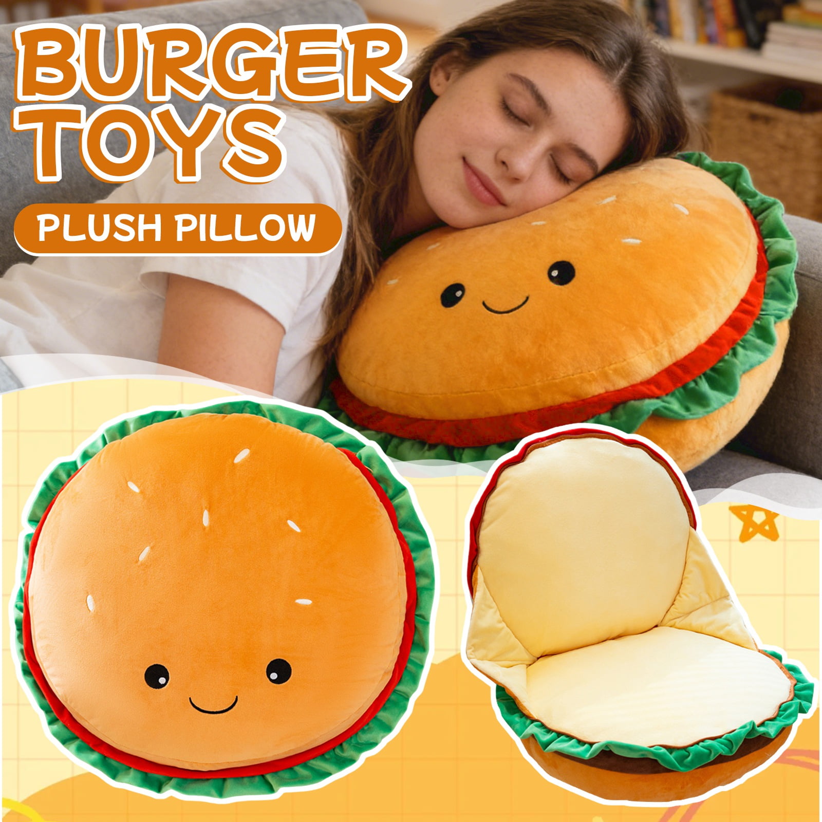 Cheeseburger Pillow