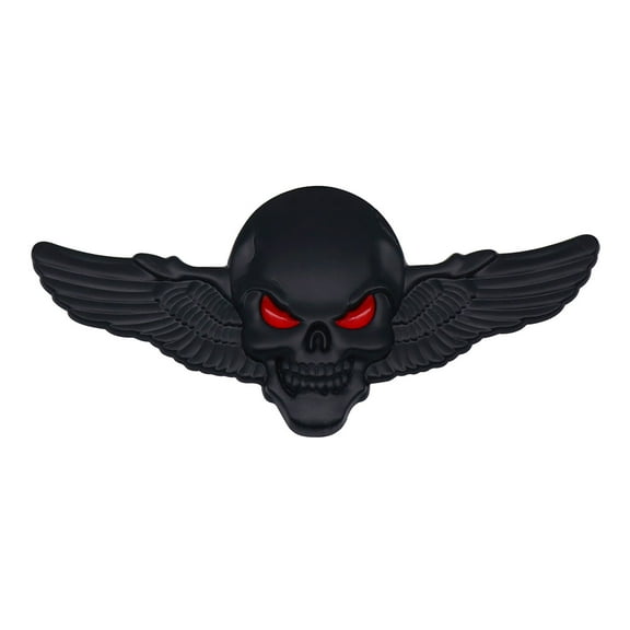 3D Skeleton Skull Emblems Car Badge Sticker Car Side Rear Front Hoods Trunk Door Bumper Metal Badge