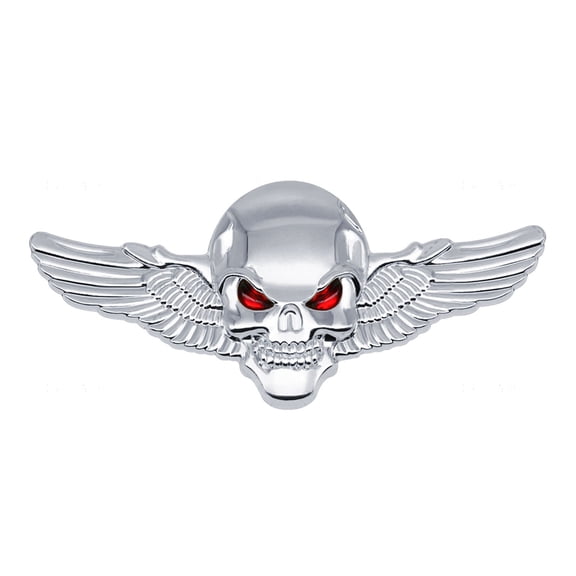 3D Skeleton Skull Emblems Car Side Rear Front Hoods Trunk Door Bumper Tail Box Car Motorbike Decoration