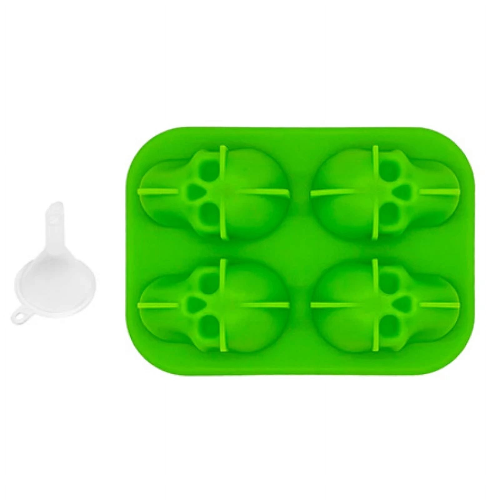3D Skull Silicone Mold Ice Cube Tray Mould Ice Cube Maker Ice Ball Mold Whiskey Wine Cocktail Ice Cube Ice Ball Mold