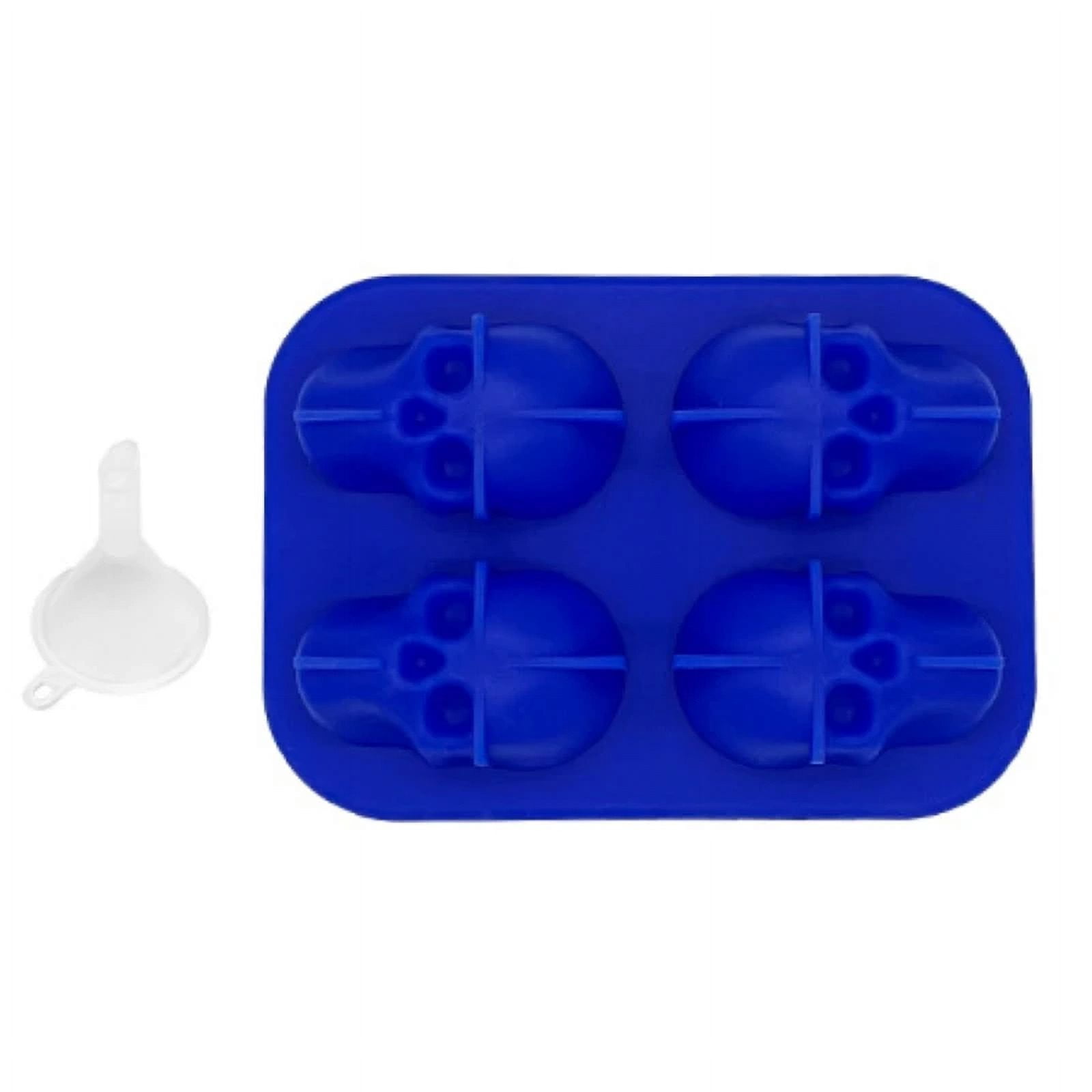 3D Skull Silicone Mold Ice Cube Tray Mould Ice Cube Maker Ice Ball Mold Whiskey Wine Cocktail Ice Cube Ice Ball Mold