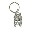 thumbnail image 1 of 3D Skull With Wolf Keychain, G132KC, 1 1/2 inch, Viking, Death, Metal, Ulfhednar, Pewter, Key Fob, Key Ring, Keys, Zipper Pull, Luggage Tag, Backpack, Over 300 Keychain Designs, Handmade in the USA, 1 of 6