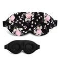 thumbnail image 1 of 3D Sleep Mask, 100% Blackout 3D Contoured Sleep Eye Mask, Comfortable & Super Soft Sleeping Mask with Adjustable Straps for Women, Men, Sleeping Travel Yoga Naps (Peony Flower - Pack of 1), 1 of 6