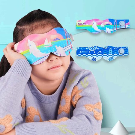 3D Sleep Mask Skinsoft with Adjustable Strap Blackout Travel Nap Blindfold Eyeshade(Children)