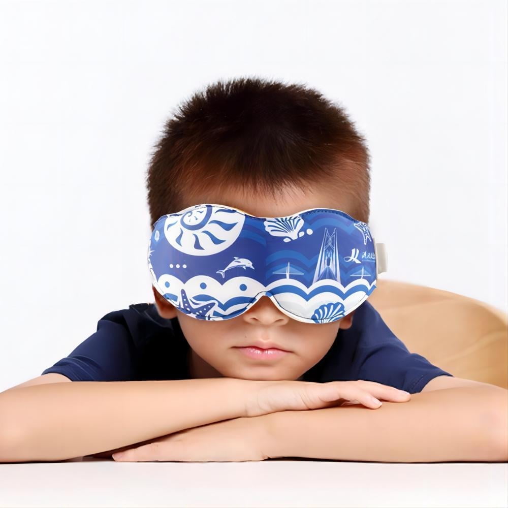 3D Sleep Mask Skinsoft with Adjustable Strap Blackout Travel Nap Blindfold Eyeshade(Children)