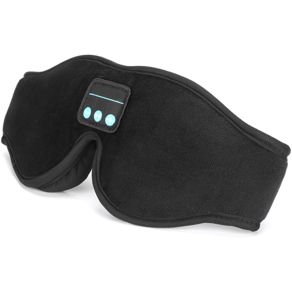 3D Sleep Mask with Bluetooth Headphones Shading Eye Cover for Sleep Meditation and Air Travel