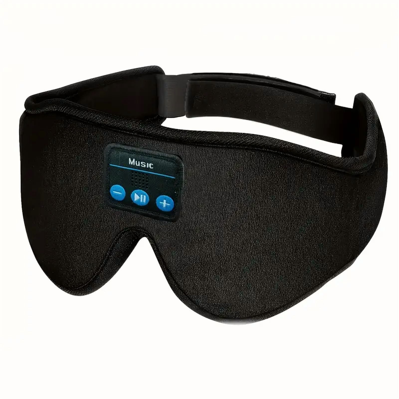 3D Sleep Mask with Bluetooth Headphones,Sleep Headphones Breathable Sleeping Headphones for Side Sleepers Best Gift and Travel,Black