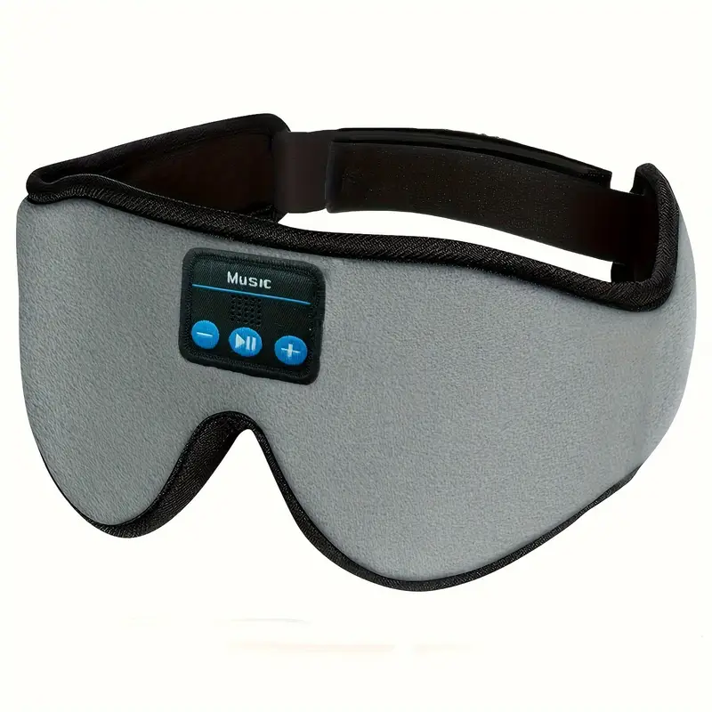 3D Sleep Mask with Bluetooth Headphones,Sleep Headphones Breathable Sleeping Headphones for Side Sleepers Best Gift and Travel,Blue