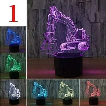 3D Small Night Light Touch 16 colors change Gift Boys Table Lamps For Living Room Desk Lamp