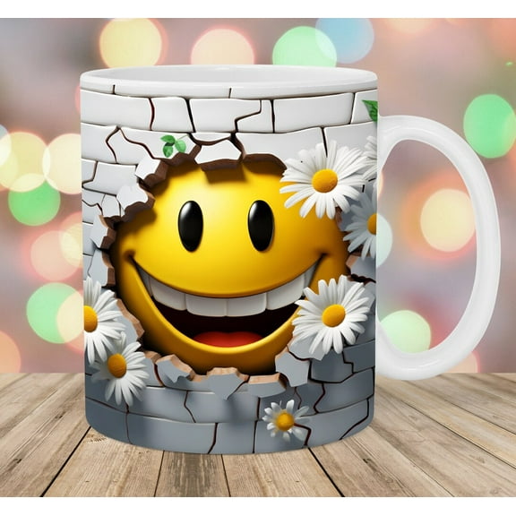 3D Smiley Face Mug 11Oz Mug Coffee Mug - Funny Birthday Gift Idea For Mom Dad Husband Wife - 11 Oz Coffee Mug Tea Cup