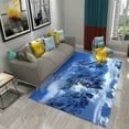 thumbnail image 1 of 3D Snow Mountain Landscape Carpet Living Room Rug Non-Slip Hallway Bedroom Bathroom Mat Kitchen Floor Mat Home Entrance Door Mat, 1 of 6