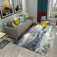 thumbnail image 1 of 3D Snow Mountain Landscape Carpet Living Room Rug Non-Slip Hallway Bedroom Bathroom Mat Kitchen Floor Mat Home Entrance Door Mat, 1 of 6