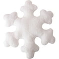 thumbnail image 1 of 3D Snowflake Christmas Decorative Throw Pillows,15.7in Cute Winter Faux Fur Plush Pillow Set, White Christmas Living Room Bedroom Nursery Decor Set of 1, 1 of 11