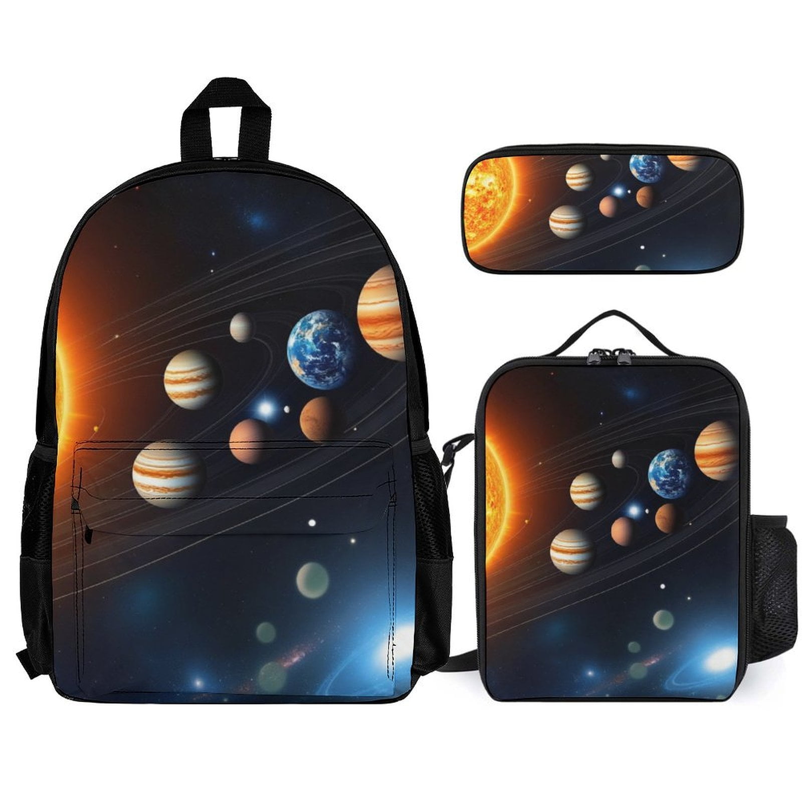 3D Solar System Space Planet Backpack Set Lightweight Backpack Book Bag ...