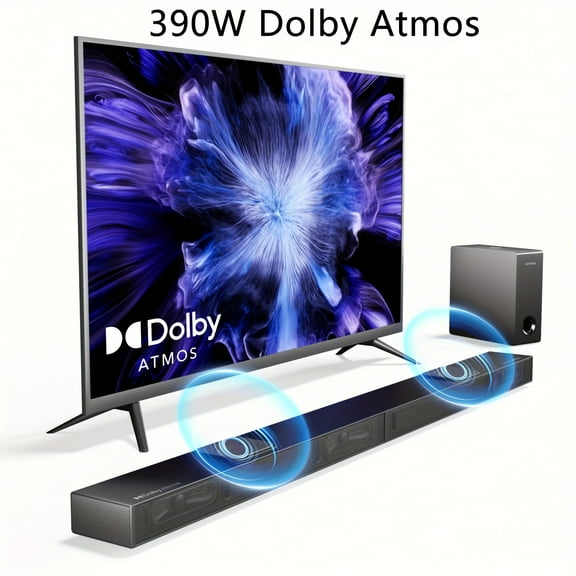 [3D Sound Bar] FANRUINA Sound Bars For Smart TV | 3D Surround Sound System, With Subwoofer, Bass Boost