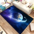 thumbnail image 1 of 3D Space Fixed Stars Galaxy Earth Area Rug Carpet Rug for Home Living Room Bedroom Sofa Doormat r Kids Nonslip Floor Mat HD, 1 of 5