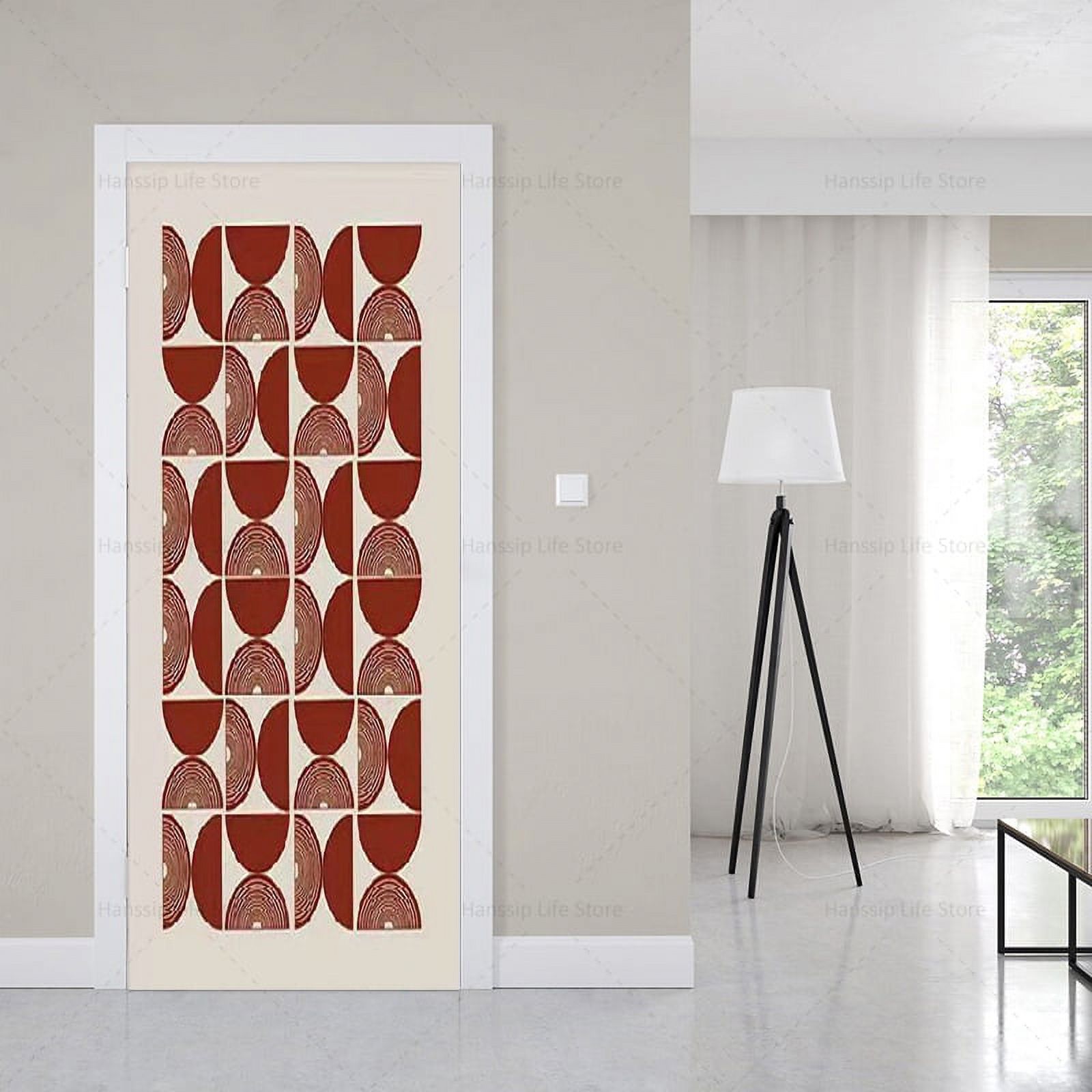3D Space Geometric Door Sticker Visual Pattern Vinyl PVC Waterproof ...