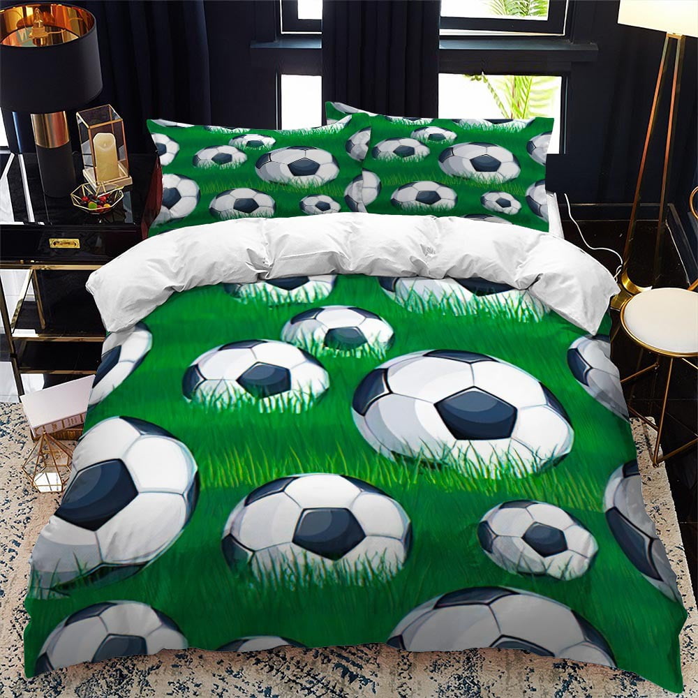 3D Sports Football Duvet Cover Set Bedding Football Microfiber Sport