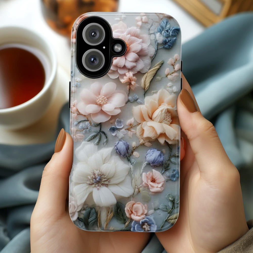 Phone Case Pattern Spring 3D Spring Floral Art Pastel Bloom Garden Phone Case for 17 16 15 14 13 ...