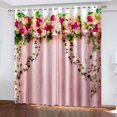 3D Spring Pink Flower Wedding Modern Rose Cherry 2 Pieces Free Shipping