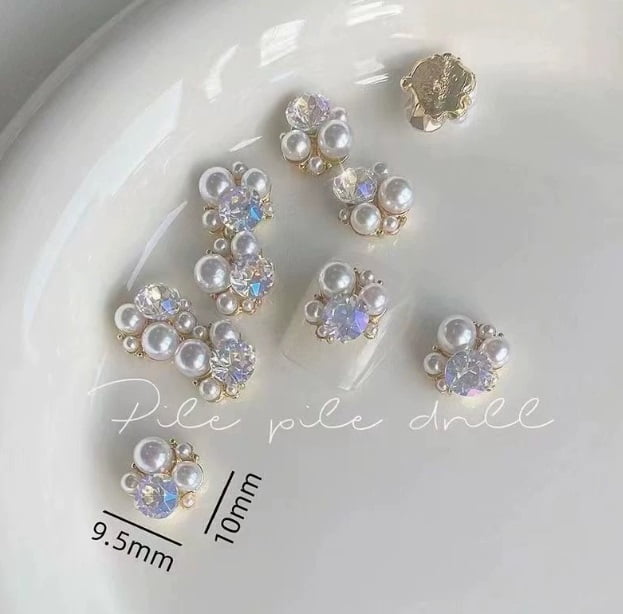 3D Stack Diamond Nail Art Stickers - High-Quality Nail Decoration for Parties, Weddings, and Daily Use