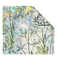 thumbnail image 1 of 3D Stained Glass Privacy Film Decorative Window Sticker, Anti UV Green Leaves Glass Door Film Static Cling Tint for Home Heat Control Non-Adhesive, 29.53x118.11inch, 1 of 10
