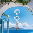 thumbnail image 1 of 3D Stainless Steel Mirrored Wind Chime - Hanging Metal Repellent Ornament, Decorative Outdoor Garden & Orchard Wind Chime for Home & Yard, 1 of 6