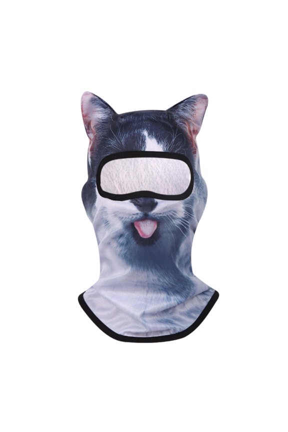 3D Stand Ears Animal Face Mask,Cooling & Breathable Summer Mask,UV Sun Protection for Cycling,Running,Music Festivals,Raves,Ski,Party Outdoor Activities