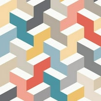 3D Steps Peel and Stick Wallpaper