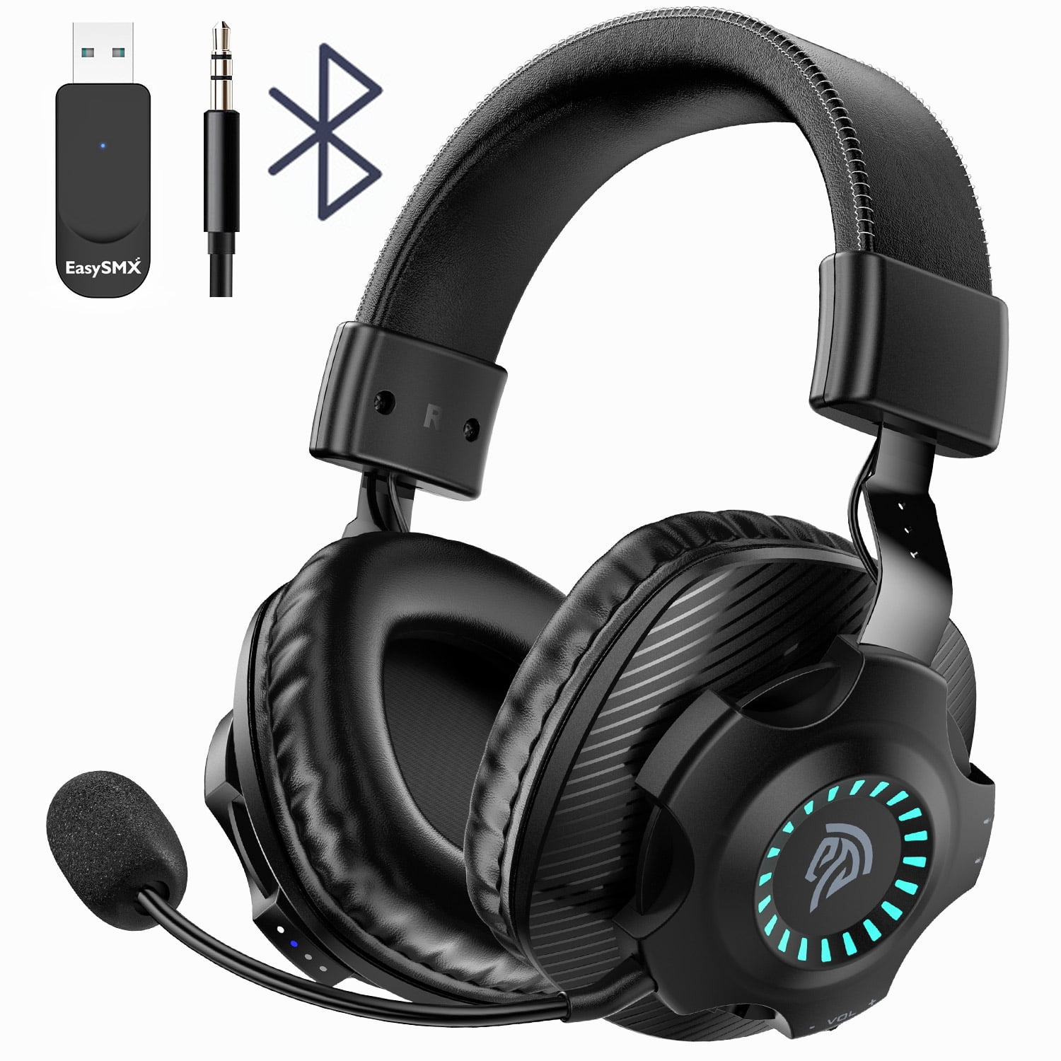 Logitech G435 LIGHTSPEED and Bluetooth Wireless Gaming Headset -  Lightweight over-ear headphones, built-in mics, 18h battery, compatible  with Dolby Atmos, PC, PS4, PS5, Mobile, Black 