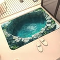 thumbnail image 1 of 3D Stereo Pond Diatomaceous Earth Rug Entryway Non Absorbent Mat Bathroom/Kitchen Oil Proof Foot Mat Realistic Decor Mat, 1 of 4