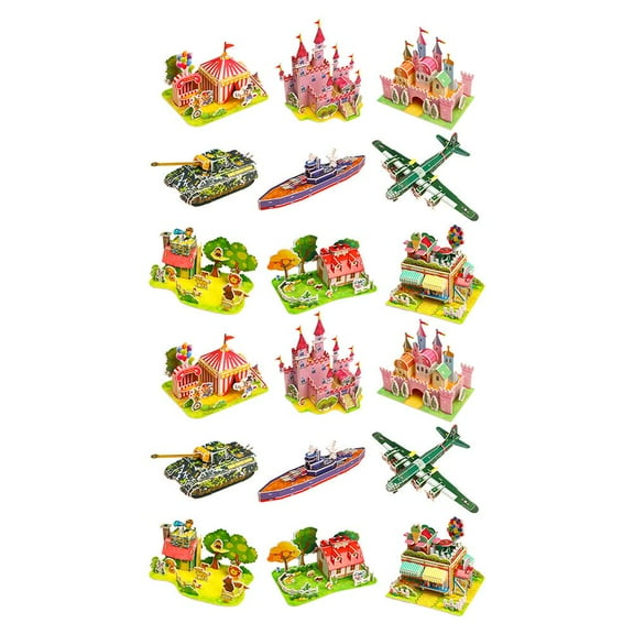 3D Stereo Puzzle Handmade DIY Cartoon House Villa Castle Building Model ,Ξ·